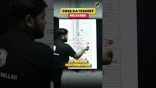 CBSE Class 12th Board Final Date Sheet 2026😮Out🔴#pw #shorts #cbse2026 #class12board