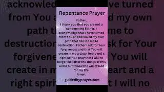 Repentance Prayer