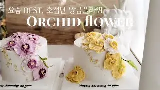 [ENG SUB] 호접난, 케이크로 만들어도 우아함이 가득해요 / orchid flower cakes