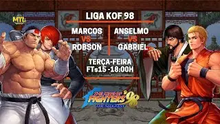 MTL - LIGA KOF 98 - MARCOS VS ROBSON  - ANSELMO VS GABRIEL - FTs15