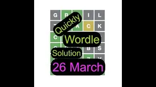 #Wordle #280answer | best wordle strategy | 26 march wordle answer, hints, solution, tips |#shorts