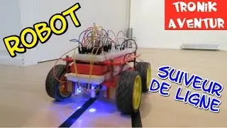 TRONIK AVENTUR 186 - ROBOT SUIVEUR LIGNE sans ARDUINO LINE FOLLOWING ROBOT