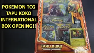POKEMON TCG TAPU KOKO INTERNATIONAL BOX OPENING