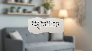 5 Small Apartment Design Ideas | Cozy Living Room & Balcony Inspiration