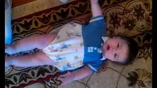 Baby Nicholas squealling
