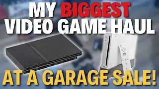 My BIGGEST Garage Sale Haul EVER! - Video Game Pickups