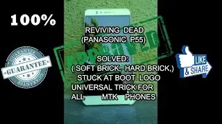 HOW TO FLASH STOCK ROM ON PANASONIC P55 NOVO | SOFT BRICK, HARD BRICK, DEAD MOBILE REPAIR.