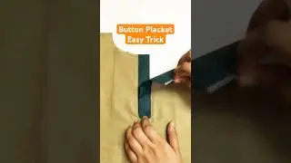 Button patti kaise lagaen #placketsewingtutorial #sewinghacks