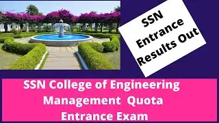 SSN entrance results 2021 | ssn management quota results 2021