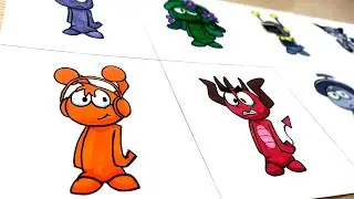 How to draw SPRUNKI: MONSTER MIX - Sprunki Incredibox characters | Cute Art Adventures