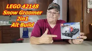 LEGO 42148 Snow Groomer to Snowmobile 2in1 Alt Build Stop Motion