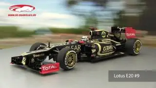 ck-modelcars-video: Kimi R&auml;ikk&ouml;nen Lotus E20 #9 Winner Abu Dhabi GP Formel 1 2012 Minichamps