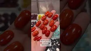 Original Italian coral 🪸 Marjan Stone available 193 carat 15 pc stone weight +923120020041 whatsApp