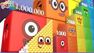 Numberblocks: Learn HUGE Numbers! 210 vs 15,000 Count to 20 Million! 🎉