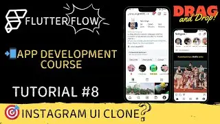 Flutter Instagram Clone Tutorial / instagram ui clone / flutter flow project #flutterflow#instagram