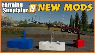 Farming simulator 19 NEW MODS Logging Trailer,fendt weights & Loading Ramp