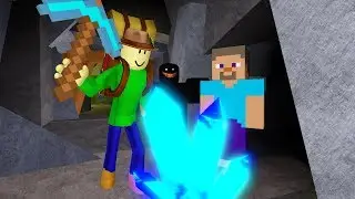 Roblox MINESHAFT!! Camping Baldi Explores the Cave AND FOUN- | Roblox Camping