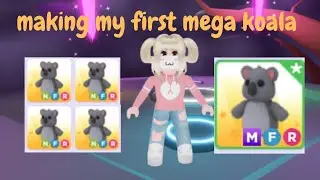 MAKING MY *FIRST* MEGA NEON KOALA IN ADOPT ME