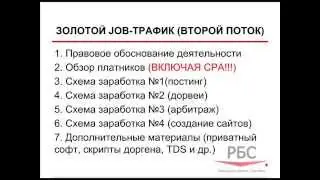 Золотой Job-трафик (план)