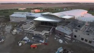 Ayersville Local Schools - New Building Construction - Aerial Footage