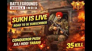 AAJ HOGI TABAHI.☠️☠️CONQUER RANK PUSH TOP 100 LETS GO ROYALPASS GIVEAWAYROAD 1k  SUBSCRIBERS.