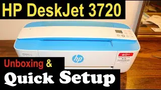 HP Deskjet 3720 SetUp, Quick Unboxing & review🖨.