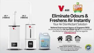 V-Kill Ultrasonic Humidifier & GK Germ Killer Air