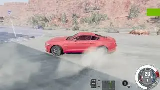 Driving a Ford Mustang GT in Beamng.Drive