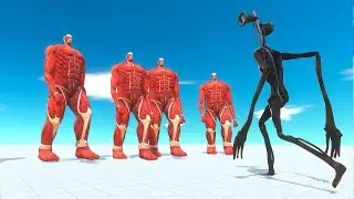 Colossal Titan vs Siren Head &ndash; Ultimate Giant Showdown | Animal Revolt Battle Simulator