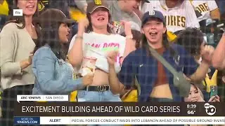 Excitement building ahead of wild card series