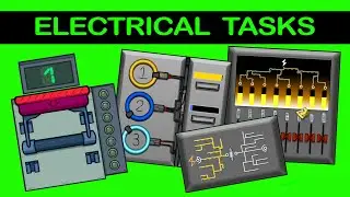 Among Us Airship Map Electrical Room Tasks Green Screen - Chroma Key Full HD