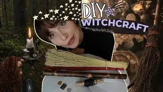 How To Make A Witch Broom 🧹 autumn decor + easy spells for beginner witches (DIY)