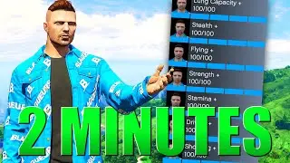 HOW TO GET MAX STATS IN GTA 5 ONLINE ENHANCED IN 2 MINUTES