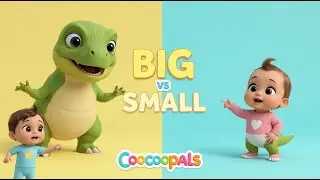 Dino Learns Opposites | Big vs Small Song for Kids 🦖 | Fun Learning Cartoon