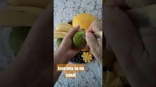 #diy #cortes simples de frutas para decora&ccedil;&atilde;o #laranja
