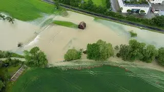 02.06. Hochwasser bei Hausen an der Fils und Bad &Uuml;berkingen.