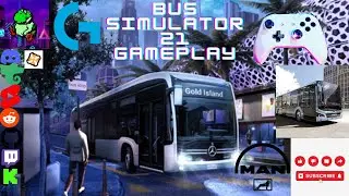 Bus Simulator 21 Gameplay (crashed some times 😅)