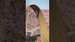 Cars vs Log loop Bridge | Streetrace Fury -  crash | Super speed #meme #edit #car #mobiel #game