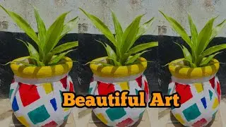 🌟 BEAUTIFUL HAND-PAINTED CLAY POT 🌟 | CREATIVE DIY ART & DECORATION 🎨🌿#Sunia'sVision #foryou #diy 