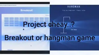 hangman game or breakout out game ll html and css projects for beginners