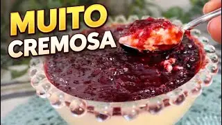 🔥 “poucos ingredientes, resultado elegante e cremoso” #panacotafrutasvermelhas 