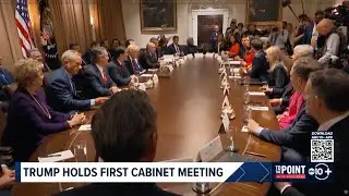 Trump Holds First Cabinet Meeting