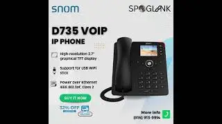 Snom D735 voip phone system for small business #Spoglink @Snom_technology