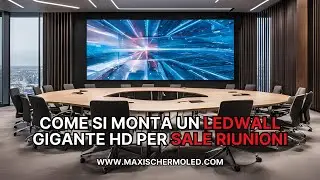 Come si monta un ledwall HD per sale riunioni, control room videosorveglianza 0.97mm 1.2mm 1.5mm