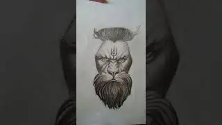 full drawing narasimha ji ki #art #sketch #lordnarasimha
