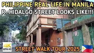 AFTERNOON VIEW AT R. HIDALGO STREET LOOKS LIKE PHILIPPINE REAL LIFE WALKING TOUR IN QUAIPO MANILA