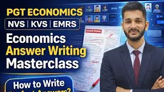 Subjective Answer Writing PGT ECONOMICS #nvs #kvs #emrs