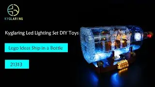 Kyglaring Led Lighting Set DIY Toys for Lego Ideas 21313/92177 Ship in a Bottle