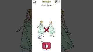 Brain Out Level 230 / No.230 &ndash; Who is lighter #brainout  #mobilegame #games #shorts #puzzlegame