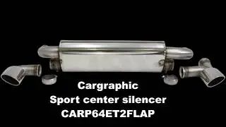 Porsche 964 CARGRAPHIC sport center silencer with exhaust flap (spec 3)
